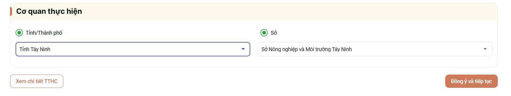 Chọn cơ sở kiểm lâm để nộp hồ sơ cấp mã số